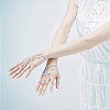 2Pcs Crystal Rhinestone Tennis Ring Bracelet BJEW-CN0001-17C-5
