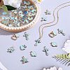 150Pcs 15 Styles Alloy Enamel Pendants ENAM-SZ0001-94-6