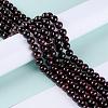 Round Natural Garnet Beads Strands X-G-D751-10mm-6