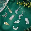 CHGCRAFT 18Pcs 6 Styles 201 Stainless Steel Pendants STAS-CA0001-61-4