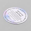Flat Round with Cup Pattern Paper Display Cards CDIS-WH0006-19-2
