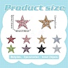 24Pcs 8 Colors Plastic Clothing Patches DIY-FG0006-21-3