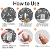 Stainless Steel DIY Nail Art Templates MRMJ-WH0098-013-6