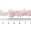 Natural Quartz Crystal & Rose Quartz Beads Strands G-L610-A07-01-4