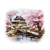 10Pcs 10 Styles Window Scenery Waterproof PET Stickers DIY-G121-01A-3