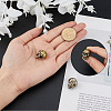 SUPERFINDINGS 2Pcs 2 Colors Brass European Beads KK-FH0007-33-4