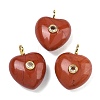 Natural Red Jasper Pendants G-B180-03G-08-1