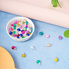 Kissitty 120Pcs 12 Colors Spray Painted Crackle Glass Pendants FIND-KS0001-28-5