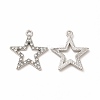 Alloy Rhinestone Pendants PALLOY-I217-19P-1