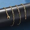 304 Stainless Steel Cable Chains Necklaces MAK-L015-35A-4