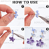 40Pcs Spray Painted Alloy Stud Earring Findings FIND-SP0005-51-6