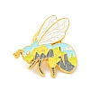 Bee with Mountain Enamel Pin JEWB-G014-B02-1