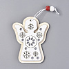 Snowflake & Heart & Angel Wooden Ornaments DIY-TAC0007-24-2