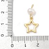 Natural Cultured Freshwater Pearl & Brass Pendants KK-U062-06G-3