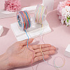 2 Rolls 2 Colors Segment Dyed Round Polyester Twisted Cords OCOR-TA0003-65C-6