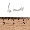 Brass Pave Clear Cubic Zirconia Charms CU-CBA9FFD-11P-08-3