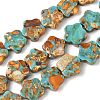 Dyed Synthetic Imperial Jasper Beads Strands G-D337-14mm-B03-2