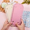 2Pcs 2 Colors PU Leather Knitting Crochet Bags Nail Bottom Shaper Pad DIY-SZ0001-84B-3