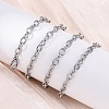 201 Stainless Steel Cable Chain Necklaces NJEW-Q013-12C-P-5