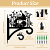 Iron Hanging Plant Hanger Bracket HJEW-WH0088-009-2