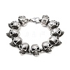 Halloween 304 Stainless Steel Link Chain Bracelets BJEW-D379-20C-AS-2