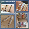 240Pcs 2-Hole Opaque Glass Seed Beads SEED-SC0001-62B-6