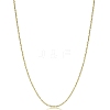 Brass Cable Chain Necklaces NJEW-YWC0001-01B-G-1