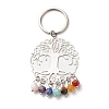 201 Stainless Steel Filigree Pendants Keychains KEYC-JKC00293-1