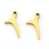 PVD Vacuum Plating 304 Stainless Steel Charms LS-STAS-N092-28G-2