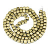 Electroplate Non-magnetic Synthetic Hematite Beads Strands G-S352-59B-01-2