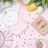 80Pcs 10 Sets Flower Glass Seed Beaded Charms FIND-SC0021-45-4
