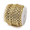 Brass Twisted Ring Link Chains CHC-NH0001-01G-2