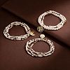 Bohemian Plastic & Glass Beads Multi-strand Stretch Bracelets WG97FA6-01-3