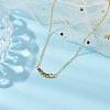 Rack Plating Brass Pave Colorful Cubic Zirconia Cube Link Necklaces NJEW-JN04999-2