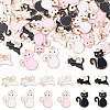 60Pcs 6 Styles Alloy Enamel Pendants ENAM-TA0002-73-1
