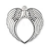 Tibetan Style Alloy Wing Large Pendants X-TIBEP-S100-AS-NR-2