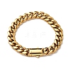 304 Stainless Steel Cuban Link Chains Bracelets for Unisex BJEW-K283-02C-G-4