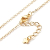 Brass Cubic Zirconia Pendant Necklace NJEW-JN03531-6