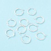 925 Sterling Silver Hoop Earrings STER-P047-13B-S-1