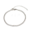 304 Stainless Steel Curb Chain Bracelets BJEW-JB06611-1