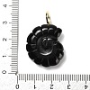 Natural Obsidian Pendants G-A287-01G-03-3