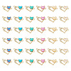  36Pcs 6 Colors Alloy Crystal Rhinestone Connector Charms FIND-TA0003-15-10