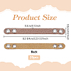 20Pcs Imitation Leather Bag Webbing Straps with Silver Color Plated Metal Eyelets for Bag Accessories DIY-NB0016-35F-2
