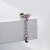 Brass Pave Pink Cubic Zirconia Cartilage Earrings FS-WGE04A7-06-1