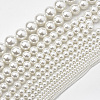 Eco-Friendly Plastic Imitation Pearl Beads Strands X-MACR-S285-4mm-05-4