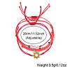 3Pcs Adjustable Glass Bead Nylon Cord Braided Bead Bracelet Sets NA1872-1-4
