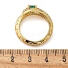 Brass Micro Pave Cubic Zirconia Finger Rings RJEW-C120-30B-G-5