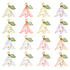 32PCS 8 Colors Transparent Acrylic Pendants PALLOY-TA0002-44-2