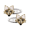 Cloth Covered Snap Hair Clips PW-WG79183-02-1