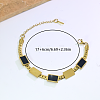 Vintage Stainless Steel Panzer Chain Bracelets for Women LS8659-5
